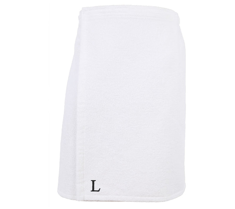 Linum Home Cotton Personalized Men's Terry BodyWrap White — View 41