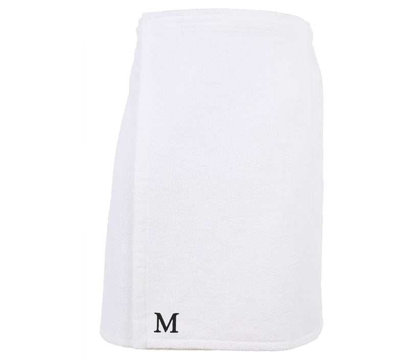 Linum Home Cotton Personalized Men's Terry BodyWrap White — View 42