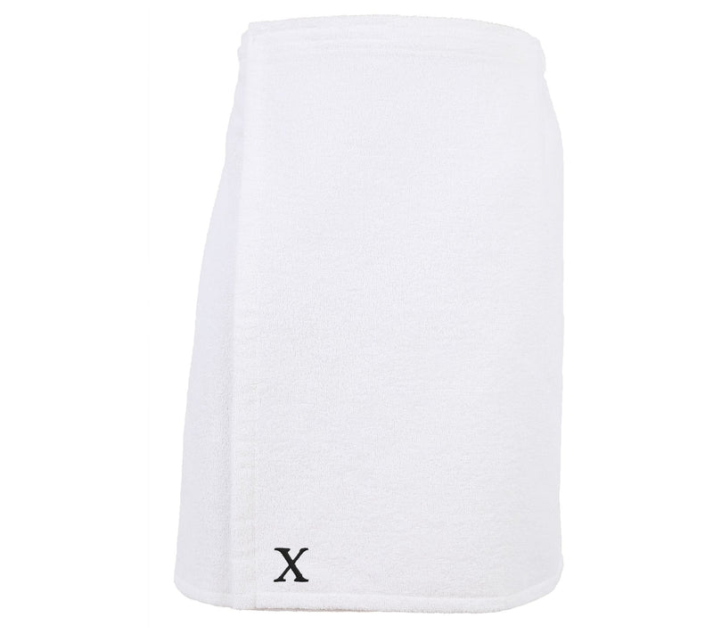 Linum Home Cotton Personalized Men's Terry BodyWrap White — View 53