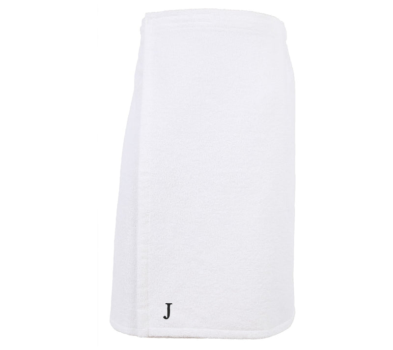 Linum Home Cotton Personalized Women's Terry Body Wrap White — View 21