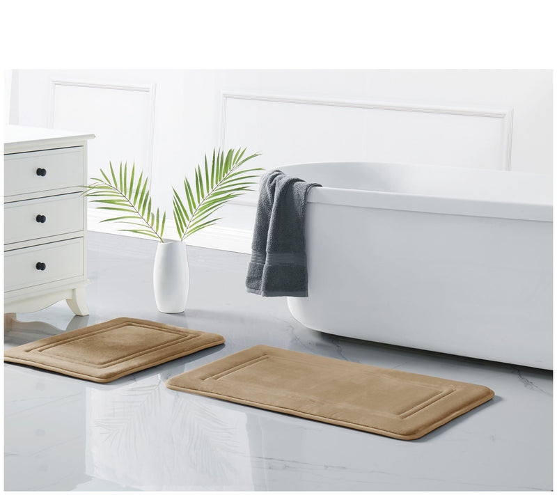 Truly Calm Antimicrobial Memory Foam 17x24 BathRug Set — View 15