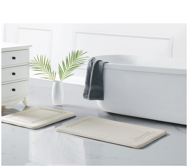 Truly Calm Antimicrobial Memory Foam 17x24, 20x30 Bath Rug Set — View 15