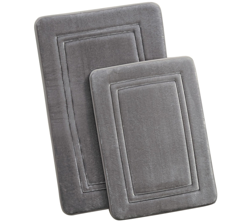 Truly Calm Antimicrobial Memory Foam 17x24, 20x30 Bath Rug Set — View 5