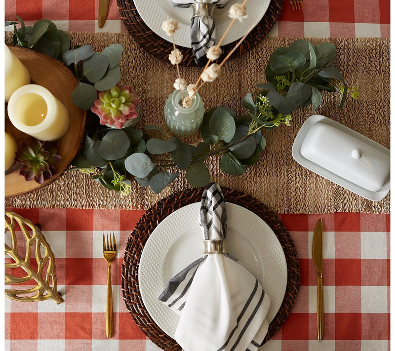 Design Imports Buffalo Check Tablecloth 52x52 — View 17