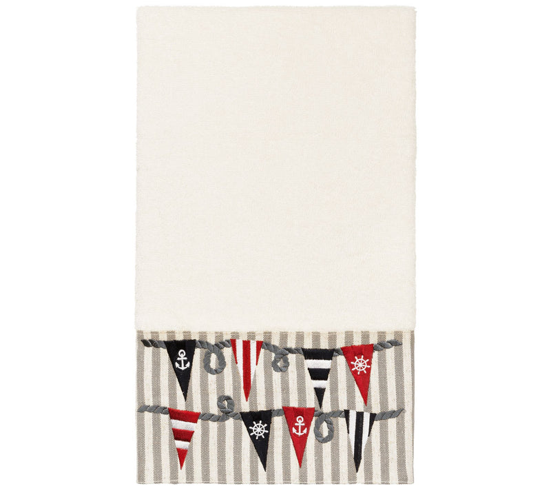 Linum Home Textiles Ethan Embellished Bath Towel — Main view