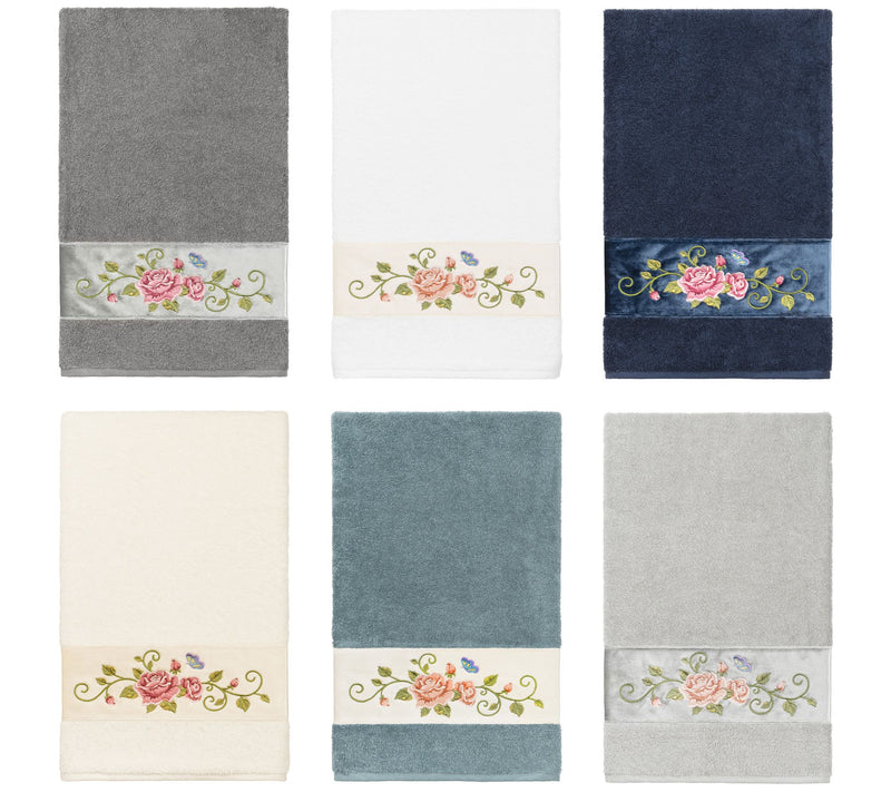 Linum Home Textiles Rebecca Embellished Bath Towel — View 14