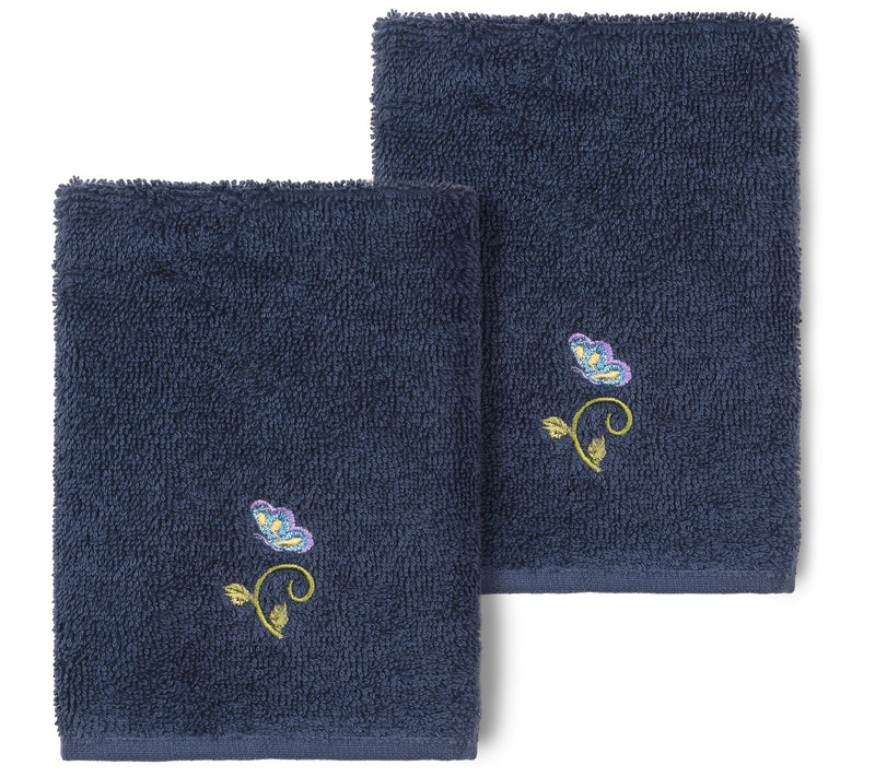 Linum Home Textiles Rebecca 2PC Embellished Washcloth Set — View 9