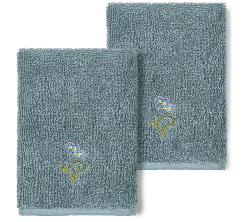 Linum Home Textiles Rebecca 2PC Embellished Washcloth Set — View 11