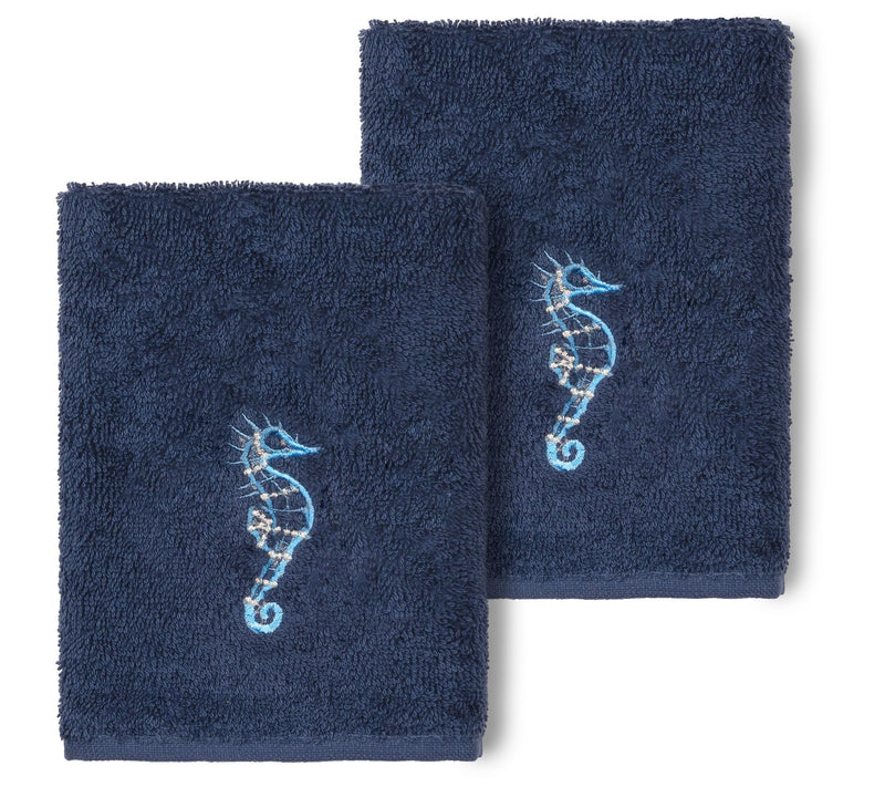 Linum Home Textiles Sofia 2PC Embellished Washcloth Set — View 6