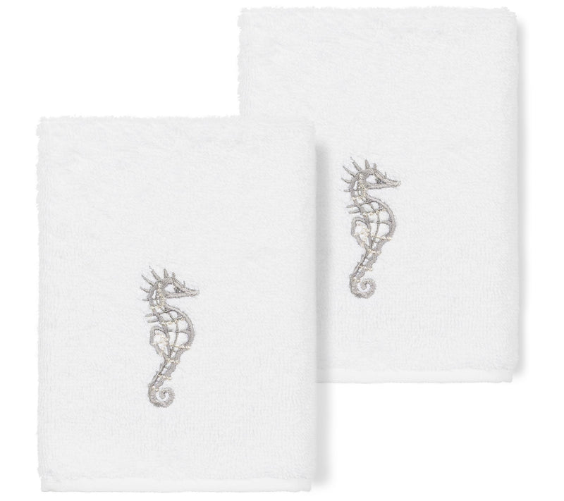 Linum Home Textiles Sofia 2PC Embellished Washcloth Set — View 13
