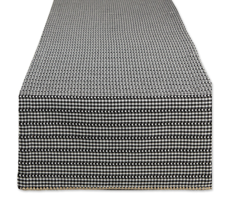 Design Imports Farmhouse Gingham Table Runner 1x72 — View 3