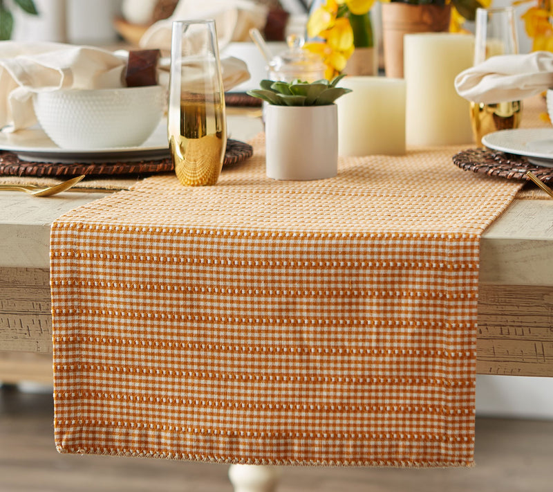 Design Imports Farmhouse Gingham Table Runner 1x72 — View 12