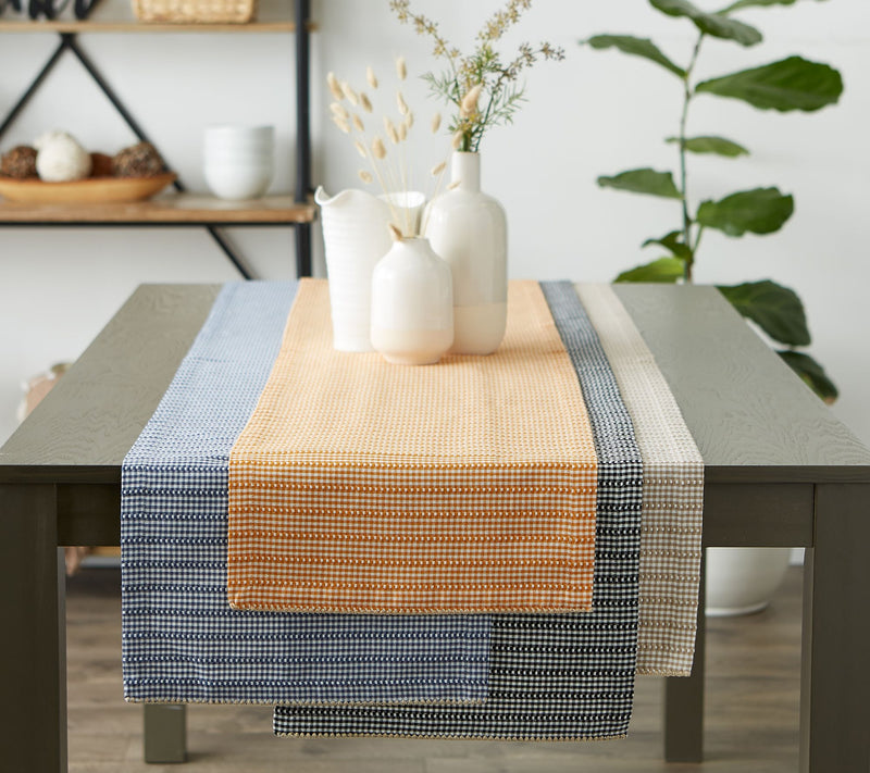 Design Imports Farmhouse Gingham Table Runner 1x72 — View 14