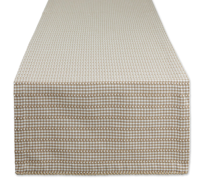 Design Imports Farmhouse Gingham Table Runner 1x72 — View 9