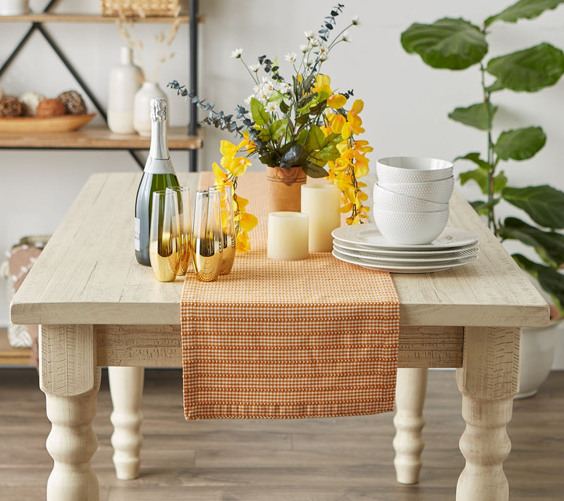 Design Imports Farmhouse Gingham Table Runner 1x72 — View 11