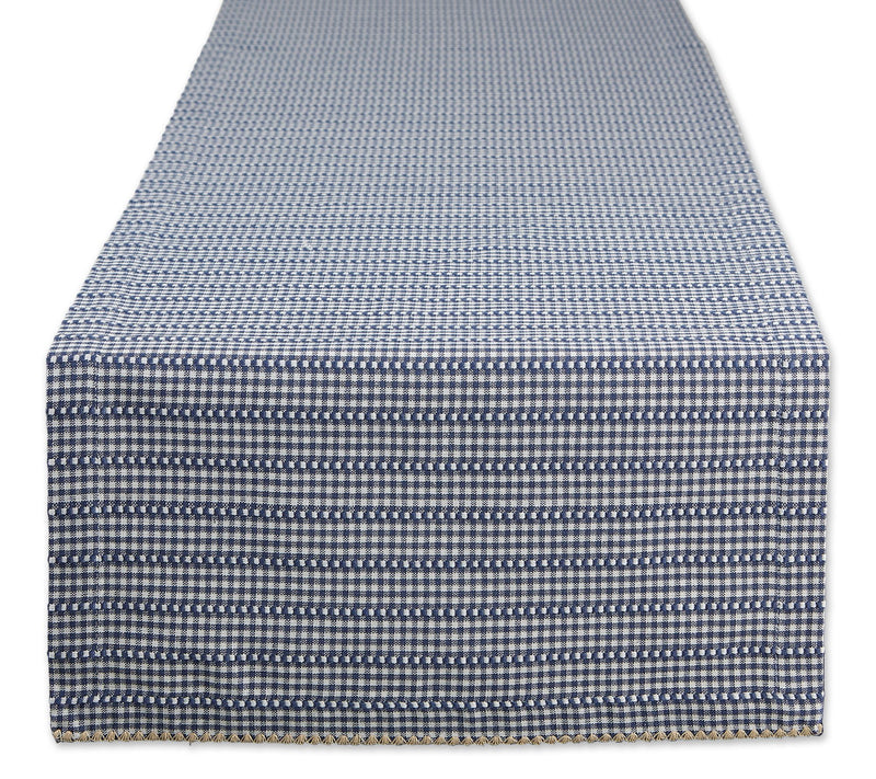 Design Imports Farmhouse Gingham Table Runner 1x72 — View 5