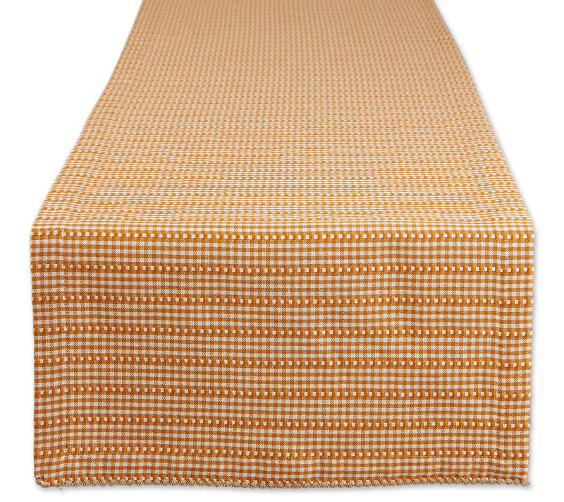 Design Imports Farmhouse Gingham Table Runner 1x72 — View 7