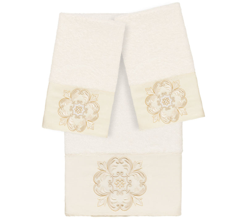 Linum Home Textiles Alyssa 3PC Towel Set — View 3
