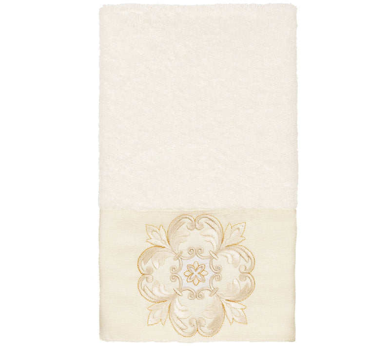 Linum Home Textiles Alyssa Embellished Hand Towel — View 3