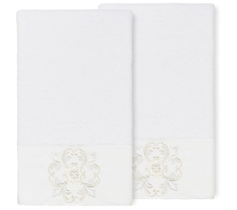 Linum Home Textiles Alyssa 2PC Embellished BathTowel Set — View 11