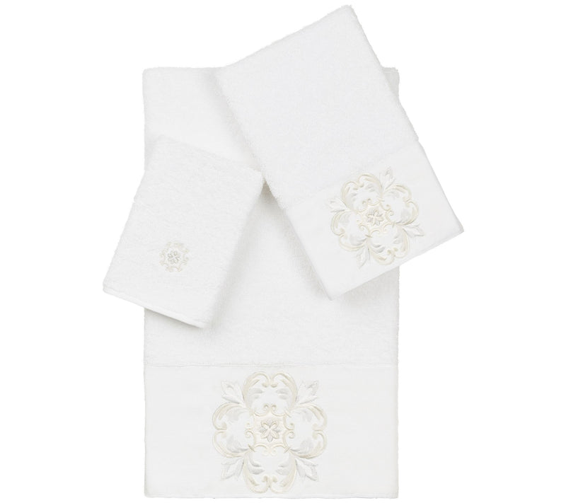 Linum Home Textiles Alyssa 3PC Embellished Towel Set — View 11