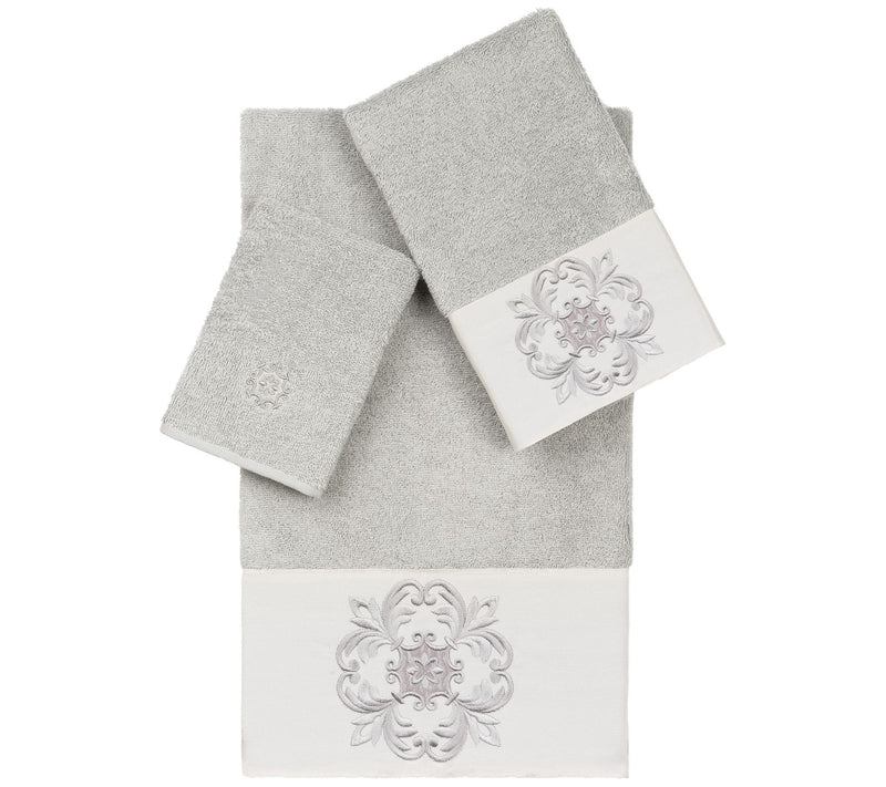 Linum Home Textiles Alyssa 3PC Embellished Towel Set — View 9