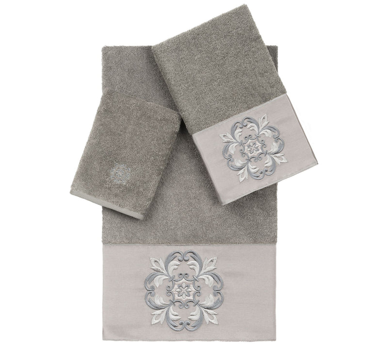 Linum Home Textiles Alyssa 3PC Embellished Towel Set — View 5