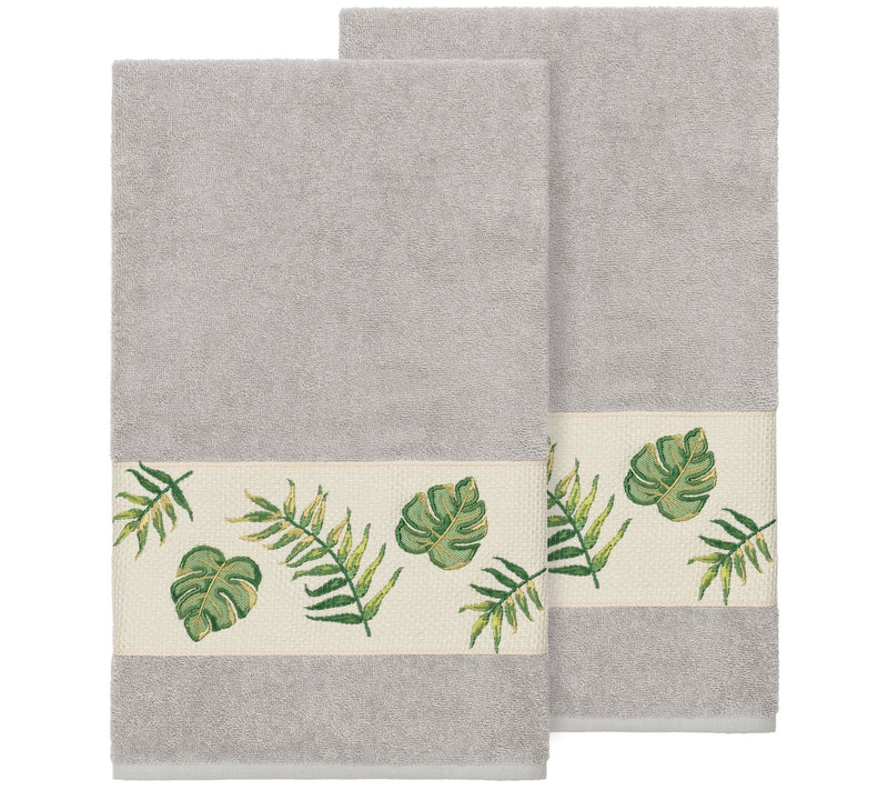Linum Home Textiles Zoe 2PC Embellished Bath Towel Set — View 7