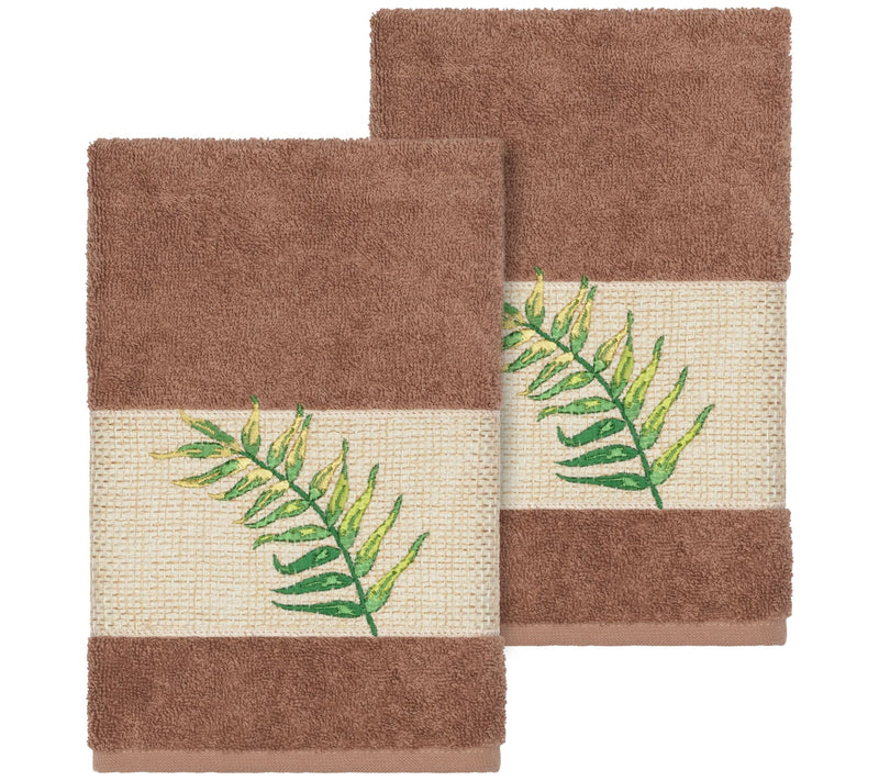Linum Home Textiles Zoe 2PC Embellished Hand Towel Set — View 5