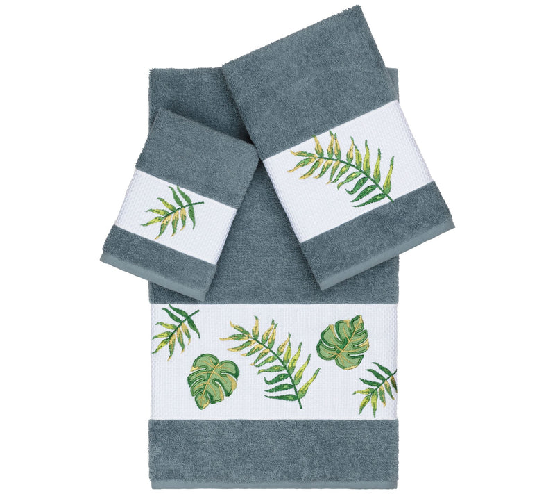 Linum Home Textiles Zoe 3PC Embellished Towel Set — View 11