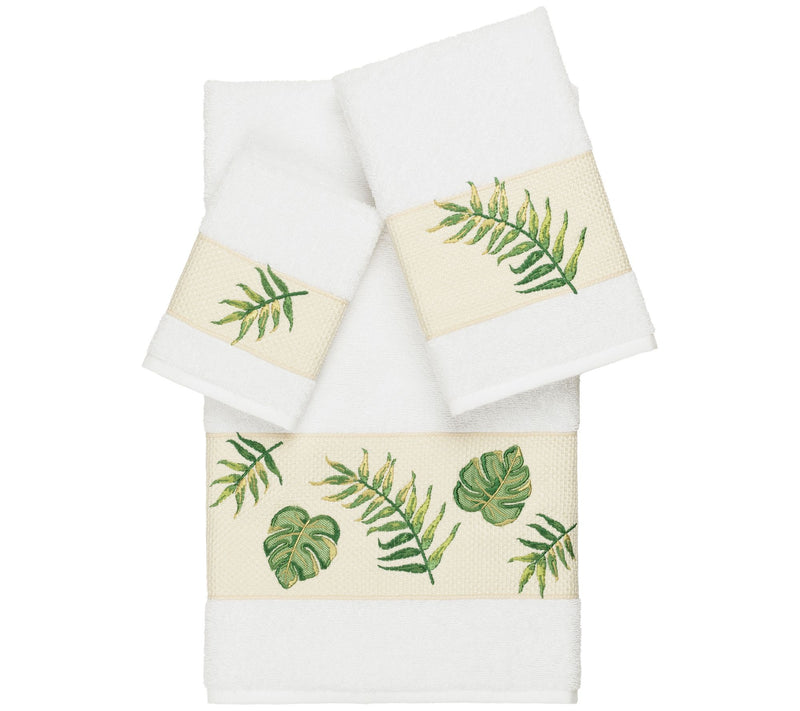 Linum Home Textiles Zoe 3PC Embellished Towel Set — View 13