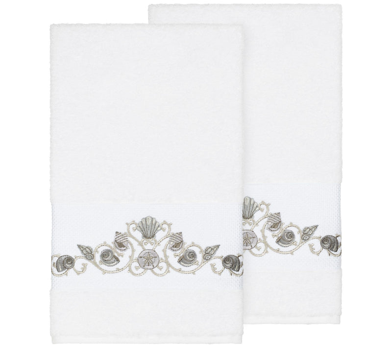 Linum Home Textiles Bella 2PC Embellished BathTowel Set — View 13