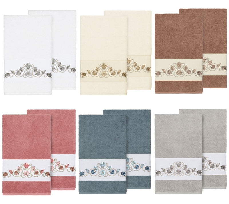 Linum Home Textiles Bella 2PC Embellished BathTowel Set — View 14