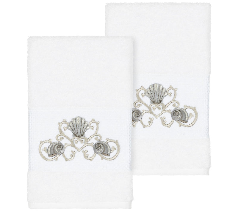 Linum Home Textiles Bella 2PC Embellished HandTowel Set — View 13