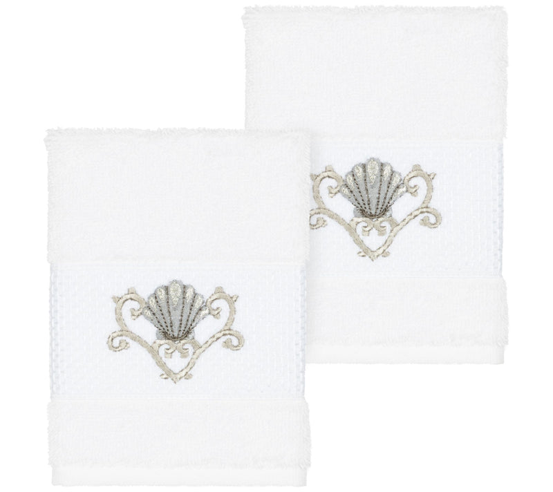 Linum Home Textiles Bella 2PC Embellished Washcloth Set — View 13