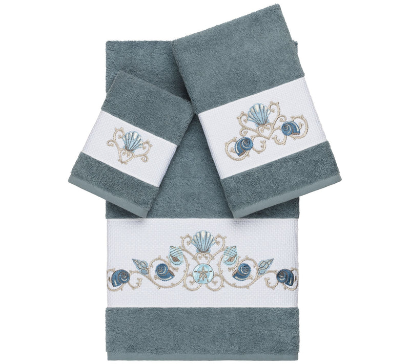 Linum Home Textiles Bella 3PC Embellished TowelSet — View 11