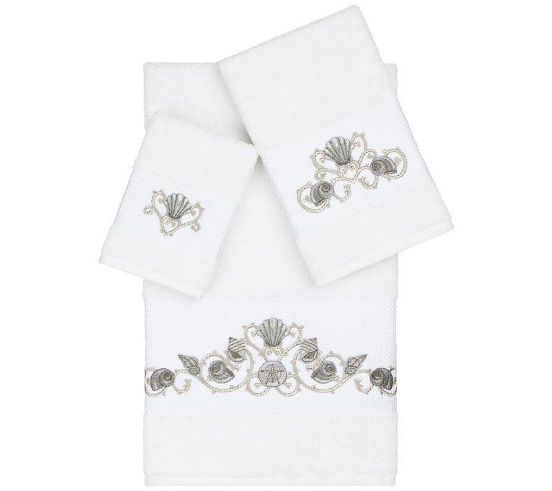 Linum Home Textiles Bella 3PC Embellished TowelSet — View 13