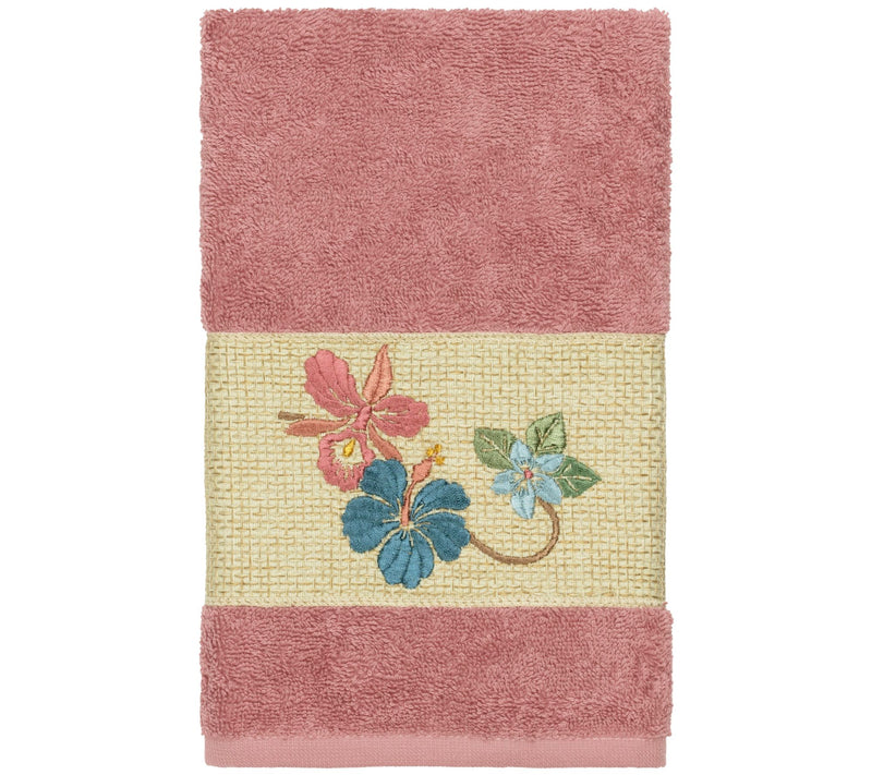 Linum Home Textiles Caroline Embellished Hand Towel — View 9