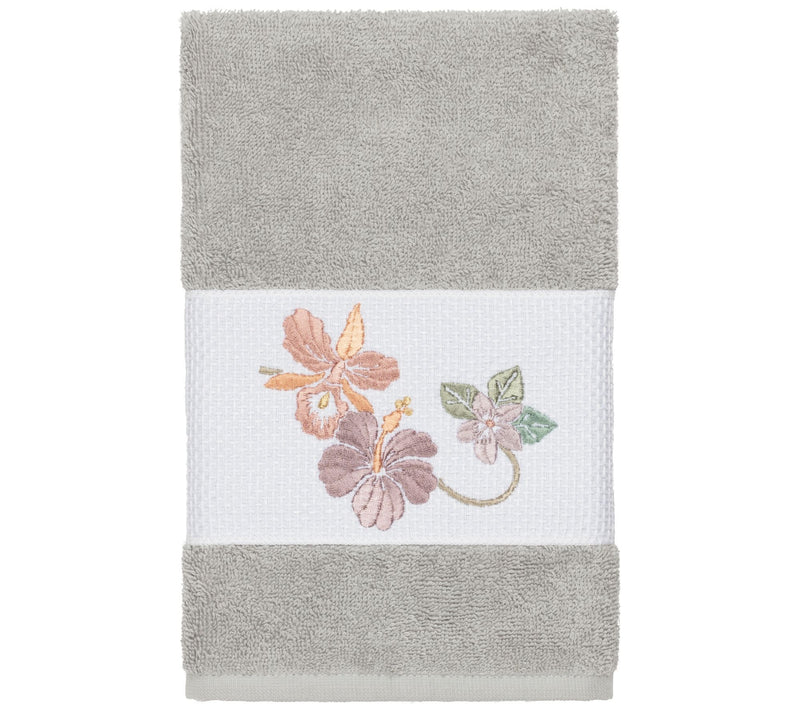 Linum Home Textiles Caroline Embellished Hand Towel — View 7