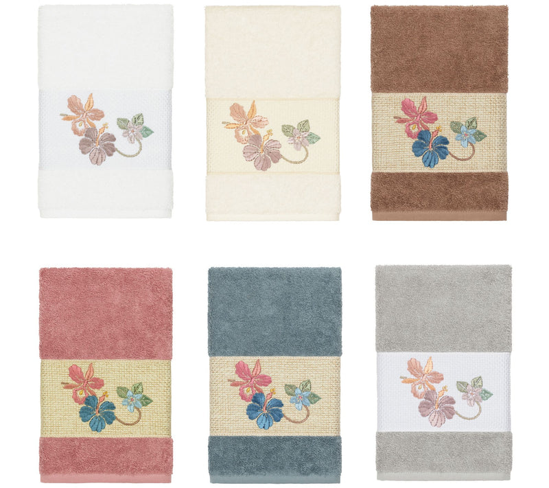 Linum Home Textiles Caroline Embellished Hand Towel — View 14