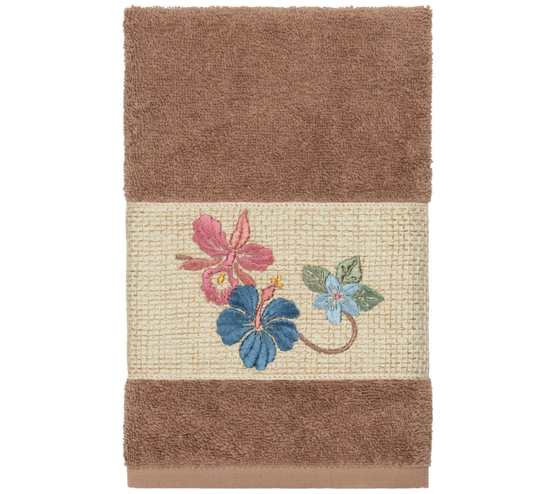 Linum Home Textiles Caroline Embellished Hand Towel — View 5