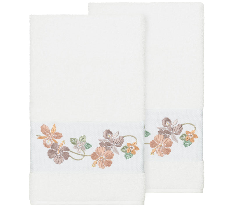 Linum Home Textiles Caroline 2PC Embellished Bath Towel Set — View 13