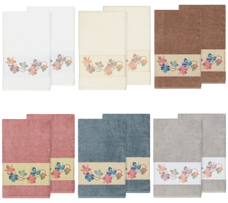 Linum Home Textiles Caroline 2PC Embellished Bath Towel Set — View 14