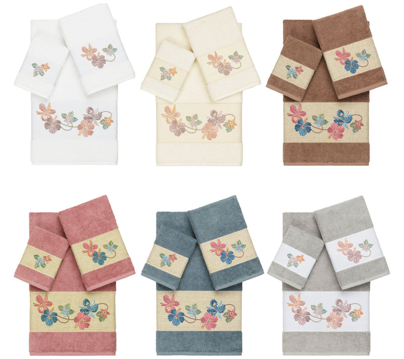 Linum Home Textiles Caroline 3PC Embellished Towel Set — View 14