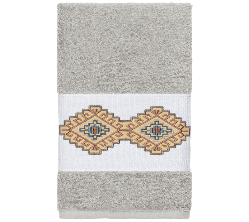 Linum Home Textiles Gianna Embellished Hand Towel — View 7