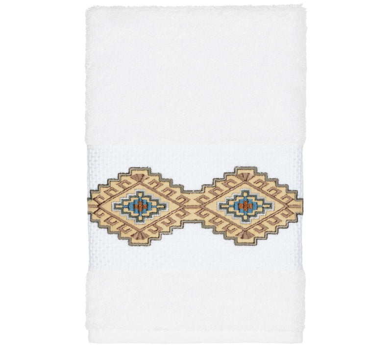 Linum Home Textiles Gianna Embellished Hand Towel — Main view