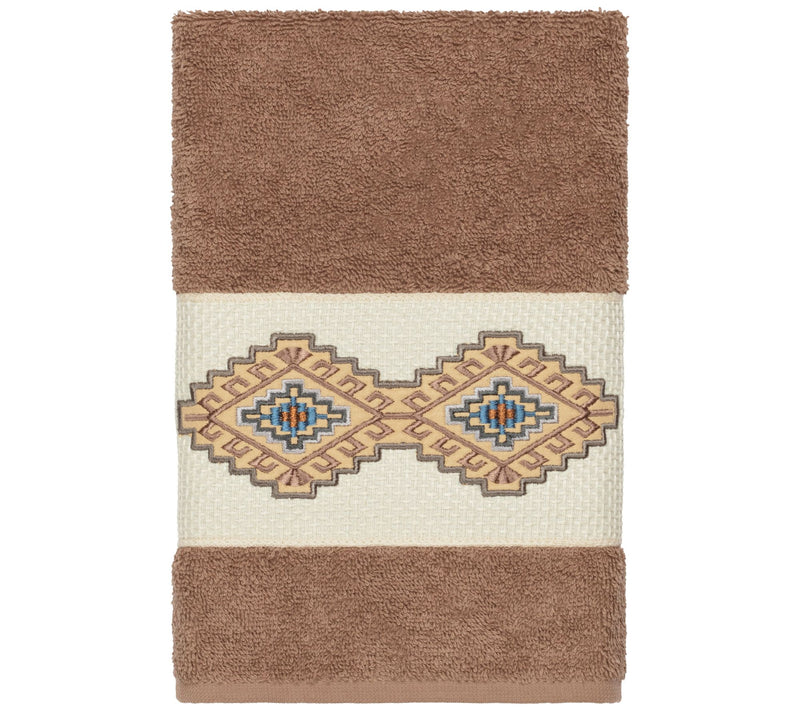 Linum Home Textiles Gianna Embellished Hand Towel — View 5