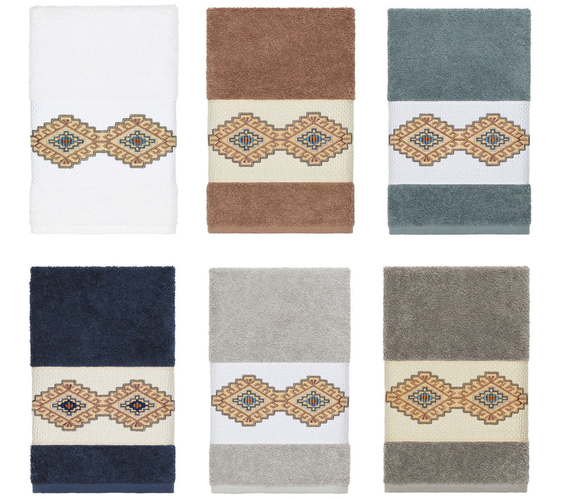 Linum Home Textiles Gianna Embellished Hand Towel — View 14