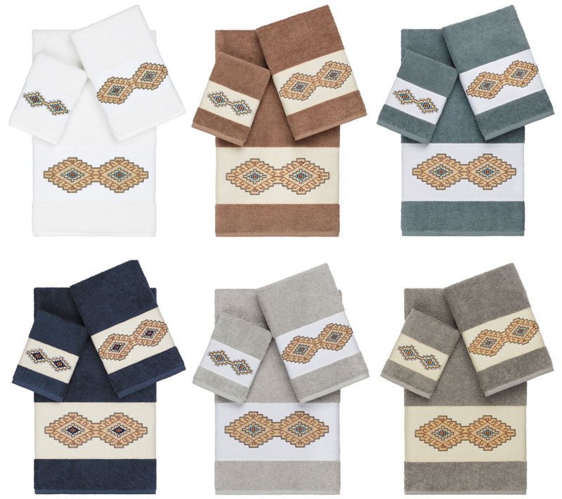 Linum Home Textiles Gianna 3PC Embellished Towel Set — View 14