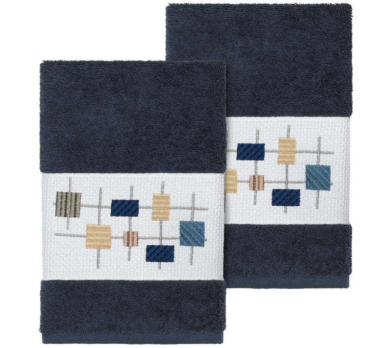 Linum Home Textiles Khloe 2PC Embellished HandTowel Set — Main view